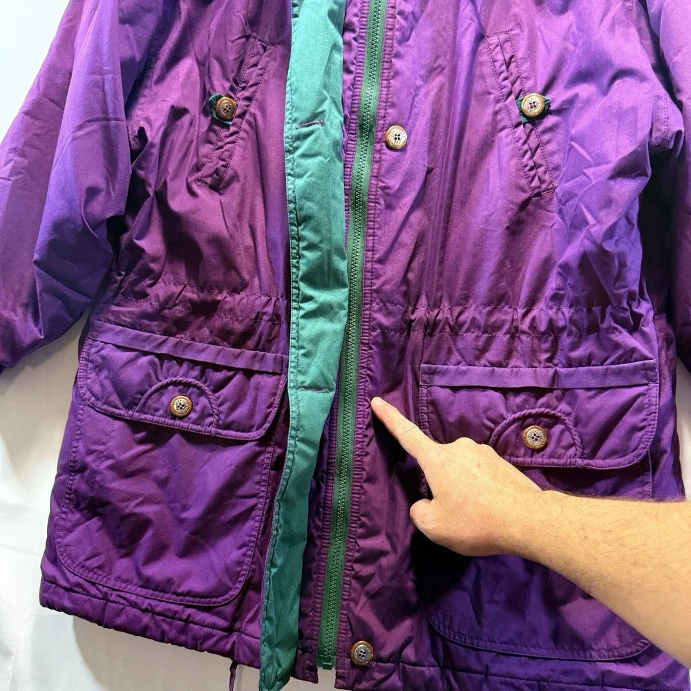 VINTAGE Bomber Jacket Size Medium Izzi Innovations Thermolite Ski Snow Coat - Picture 12 of 16